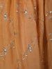 Mustard Gold Floral Sequins and Zari Embroidered Design Tissue Silk Lehenga with Dupatta