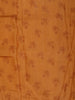 Mustard Yellow  Nature Printed Design Pure Tussar Saree