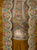 Mustard Gold Floral Zari Embroidered Design Organza Indo Western Skirt Top with Over Coat