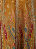 Mustard Gold Paisley Sequin and Zari Embroidered Design Tissue Silk Gown with Dupatta