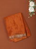 Mustard Gold Solid Woven Design Mysore Silk Saree with Zari Border