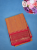 Mustard Orange Butta Design Pure Cotton Saree