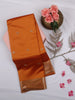 Mustard Orange Butta Woven Soft Silk Saree with Zari Border