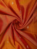 Mustard Orange Paisley Woven Design Pure Kanchipuram Silk Saree with Contrast Woven Border