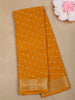 Mustard Yellow Butta Design Chiffon Saree