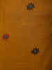 Mustard Yellow Butta Thread and Mirror Embroidered Design Cotton Straight Cut Salwar Suit with Contrast Dupatta
