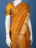 Mustard Yellow Butta Woven Design Pure Kanchipuram Silk Saree - Diadem