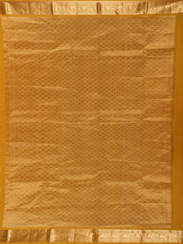 Mustard Yellow Butta Woven Design Pure Kanchipuram Silk Saree - Diadem
