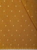 Mustard Yellow Butta Woven Design Soft Tissue Saree with Scalloped Border