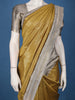 Mustard Yellow Butta Woven Design Tussar Silk Saree