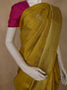 Mustard Yellow Butta Woven Pure Kanchipuram Silk Saree