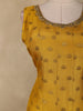 Mustard Yellow Butta Zari Woven Design Banarasi Palazzo Suit with Dupatta
