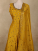 Mustard Yellow Butta Zari Woven Design Banarasi Palazzo Suit with Dupatta
