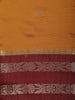 Mustard Yellow Butta Zari Woven Design Semi Silk Fancy Wear Saree with Contrast Border