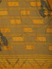 Mustard Yellow Butterfly Printed Chiffon Saree