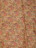 Mustard Yellow Checked Woven Design Pure Tussar Saree with Floral Border