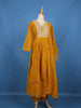 Mustard Yellow Cotton Anarkali Salwar Suit