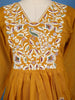 Mustard Yellow Cotton Anarkali Salwar Suit