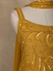 Mustard Yellow Embellished Design Georgette Palazzo Suit