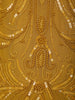 Mustard Yellow Embellished Design Georgette Palazzo Suit