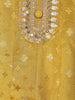 Mustard Yellow Embellished Design Semi Silk Salwar Suit
