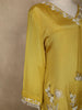 Mustard Yellow Embroidered Design Crepe Sharara Salwar Suit