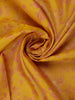 Mustard Yellow Floral And Birds Woven Design Pure Kanchipuram Silk Saree