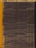 Mustard Yellow Floral And Stripes Woven Pure Kanchipuram Silk Saree