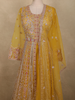 Mustard Yellow Floral Beads and Zari Embroidered Design Net Mastani Lehenga with Dupatta