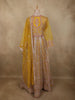 Mustard Yellow Floral Beads and Zari Embroidered Design Net Mastani Lehenga with Dupatta