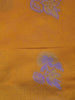 Mustard Yellow Floral Butta Design Fancy Art Silk Saree