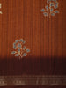 Mustard Yellow Floral Butta Printed Design Crepe Casual Wear Saree