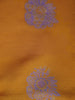 Mustard Yellow Floral Butta Woven Fancy Art Silk Saree