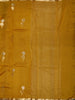 Mustard Yellow Floral Butta Zari Woven Design Pure Banarasi Silk Festive Wear Saree with Zari Border