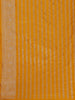 Mustard Yellow Floral Design Banarasi Saree