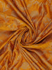 Mustard Yellow Floral Design Banarasi Saree