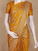 Mustard Yellow Floral Design Banarasi Saree