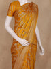 Mustard Yellow Floral Design Banarasi Saree