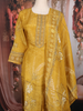 Mustard Yellow Floral Design Cotton Salwar