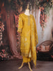 Mustard Yellow Floral Design Cotton Salwar