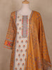 Mustard Yellow Floral Design Cotton Salwar Suit