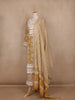 Mustard Yellow Floral Design Cotton Salwar Suit