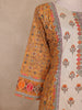 Mustard Yellow Floral Design Cotton Salwar Suit
