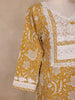 Mustard Yellow Floral Design Cotton Salwar Suit