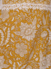 Mustard Yellow Floral Design Cotton Salwar Suit
