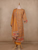 Mustard Yellow Floral Design Cotton Salwar Suit