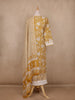 Mustard Yellow Floral Design Cotton Salwar Suit
