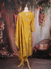 Mustard Yellow Floral Design Cotton Salwar