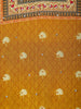 Mustard Yellow Floral Design Crepe Palazzo Salwar Suit