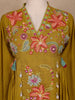 Mustard Yellow Floral Crepe Salwar Suit – Lightweight Festive & Casual Wear